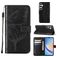 Mobigear Butterfly Housse Samsung Galaxy A35 Etui Porte-Monnaie - Noir