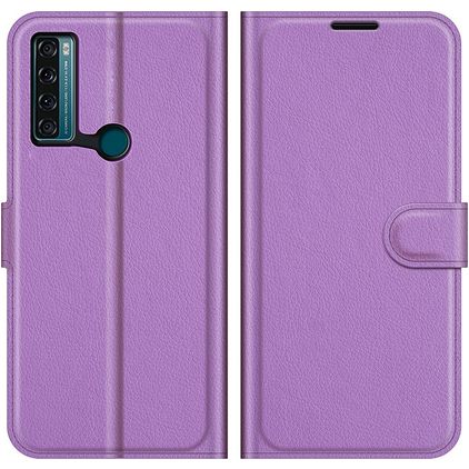Mobigear Classic Housse TCL 20 SE Etui Porte-Monnaie - Violet