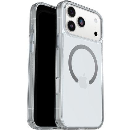 Otterbox Symmetry+ Coque Transparente iPhone 17 Pro Max MagSafe Coque arrière Rigide Anti-Chocs - Transparent