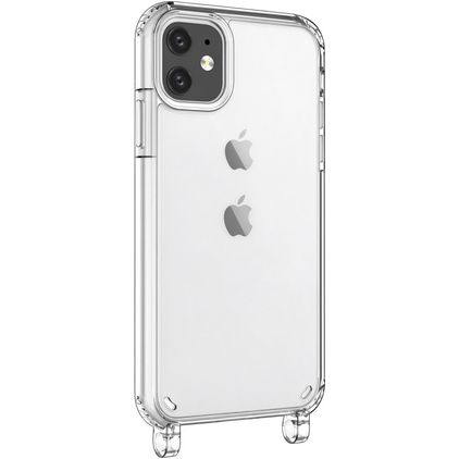 Mobigear Mix & Match Transparent iPhone 11 TPU souple Coque avec cordon - Transparent
