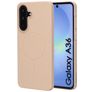 Mobiparts Slim Line Coque Samsung Galaxy A36 MagSafe Coque arrière Rigide - Dune Sand