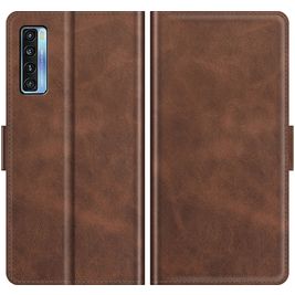Mobigear Slim Magnet Housse TCL 20L Etui Porte-Monnaie - Marron