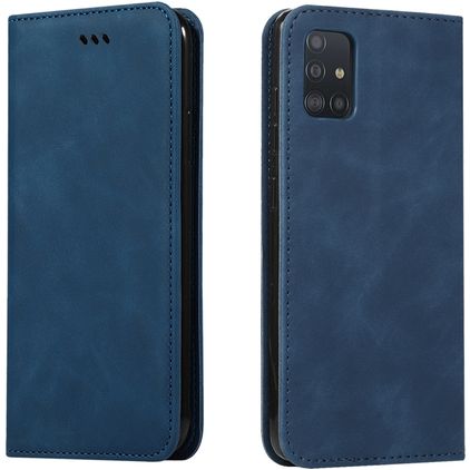 Mobigear Retro Slim Housse Samsung Galaxy A51 Etui - Bleu