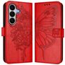 Mobigear Butterfly Housse Samsung Galaxy A27 Etui Porte-Monnaie - Rouge