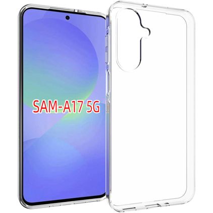 Mobigear Basics Coque Transparente Samsung Galaxy A17 Coque arrière en TPU Souple - Transparent