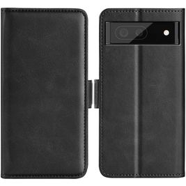 Mobigear Slim Magnet Housse Google Pixel 6a Etui Porte-Monnaie - Noir