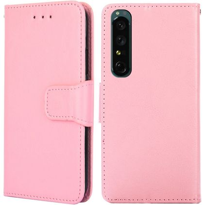 Mobigear Wallet Housse Sony Xperia 1 IV Etui Porte-Monnaie - Rose