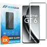 Mobigear Premium Realme GT 6 Verre trempé Protection d'écran - Compatible Coque - Noir (Lot de 2)
