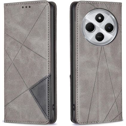 Mobigear Rhombus Slim Housse Xiaomi Redmi 14C Etui - Gris