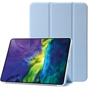 Mobigear Tri-Fold Gel Coque iPad 11 (2025) Etui en TPU,Similicuir - Bleu