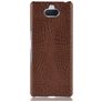 Mobigear Croco Coque Sony Xperia 10 Plus Coque arrière Rigide - Marron