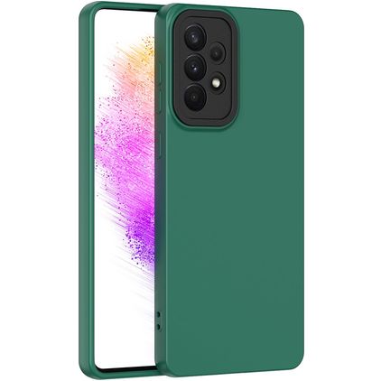 Mobigear Colors Samsung Galaxy A73 TPU souple Coque arrière - Vert