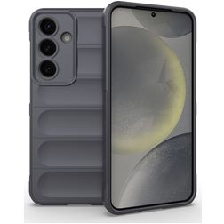 Mobigear Bumpy Coque Samsung Galaxy S25 Coque arrière en TPU Souple - Gris