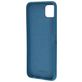 Mobiparts Coque Samsung Galaxy A22 5G Coque arrière en Silicone - Blueberry Blue