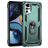 Mobigear Armor Ring Motorola Moto G22 Plastique rigide Coque arrière Antichoc avec bague de maintien - Vert
