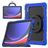 Mobigear RingGuard Coque Samsung Galaxy Tab S10 Ultra Coque arrière en Plastique rigide,Silicone + Porte-crayon + Bandoulière + Support Amovible - Bleu