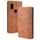 Mobigear Sensation Housse Motorola One Vision Etui Porte-Monnaie - Cognac