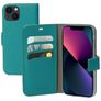 Mobiparts Saffiano Wallet Housse iPhone 13 Etui Porte-Monnaie - Turquoise
