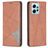 Mobigear Rhombus Slim Xiaomi Redmi Note 12 Étui - Marron