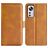 Mobigear Slim Magnet Xiaomi 12 Pro Étui Portefeuille - Cognac