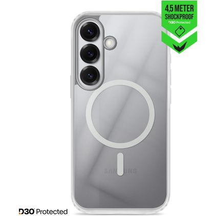 Striker X-Core Xtreme Impact Coque Transparente Samsung Galaxy S25 MagSafe Coque arrière Rigide Anti-Chocs - Transparent