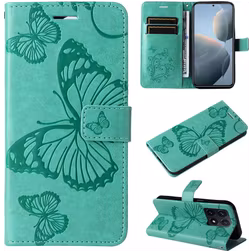Mobigear Butterfly Housse Xiaomi 14T Etui Porte-Monnaie - Vert