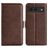 Mobigear Slim Magnet Google Pixel 8a Étui Portefeuille - Marron