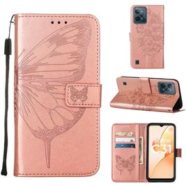 Mobigear Butterfly Housse Realme C31 Etui Porte-Monnaie - Rose doré