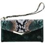 Mobilize Gelly Velvet iPhone XR Détachable 2in1 Pochette - Green Snake