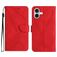 Mobigear Stitch iPhone 17 Étui Portefeuille - Rouge