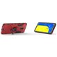 Mobigear Armor Ring Coque Samsung Galaxy J6 (2018) Coque arrière Rigide Anti-Chocs avec Anneau-Support - Rouge