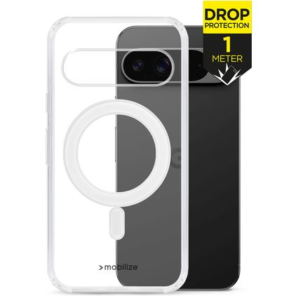 Mobilize Naked Protection Transparent Google Pixel 9 Pro XL MagSafe Plastique rigide Coque arrière Antichoc - Transparent