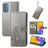 Mobigear Clover Samsung Galaxy M52 Étui Portefeuille - Gris