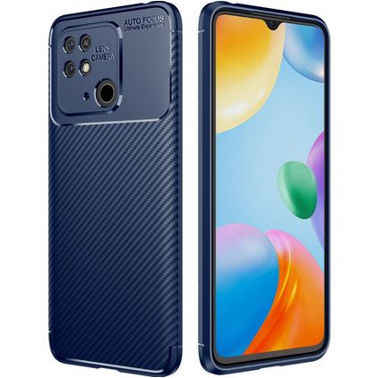 Mobigear Racing Coque Xiaomi Redmi 10C Coque arrière en TPU Souple - Bleu