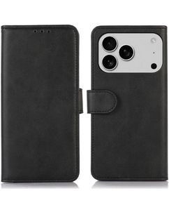 Mobigear Wallet iPhone 18 Pro Étui Portefeuille - Noir