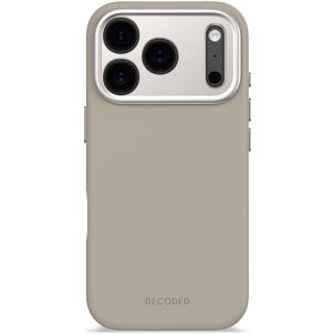 Decoded Coque iPhone 17 Pro Coque arrière en Silicone - Soft Taupe