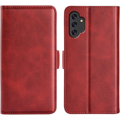 Mobigear Slim Magnet Housse Samsung Galaxy M52 Etui Porte-Monnaie - Rouge