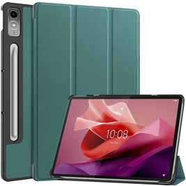 Mobigear Tri-Fold Coque Lenovo Tab P12 Etui - Vert