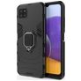 Mobigear Armor Ring Coque Samsung Galaxy A22 5G Coque arrière Rigide Anti-Chocs avec Anneau-Support - Noir