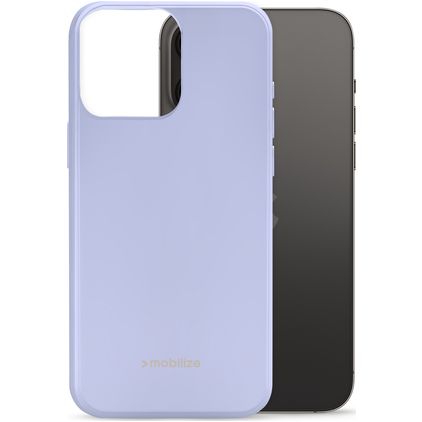 Mobilize Rubber Gelly Coque iPhone 14 Pro Max Coque arrière en TPU Souple - Pastel Purple
