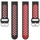 Mobigear Sport Plus Buckle Bracelet Silicone Fitbit Versa 2 Fermeture boucle ardillon - Noir / Rouge