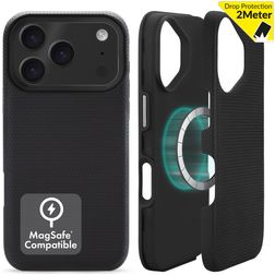 My Style Magsafe Tough Coque iPhone 17 Pro MagSafe Coque arrière Rigide Anti-Chocs - Noir