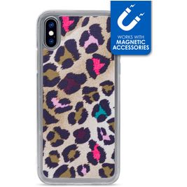 My Style Magneta Coque iPhone X Coque arrière en TPU Souple - Leopard