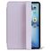 Decoded Textured Slim Coque iPad Air 5 (2022) Etui en Silicone Souple - Lavande