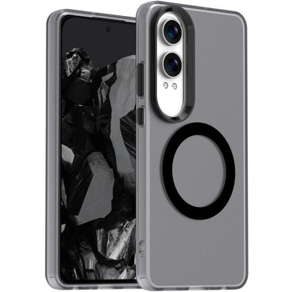 Mobigear Shockproof OnePlus Nord CE 4 Lite MagSafe Plastique rigide Coque arrière - Noir