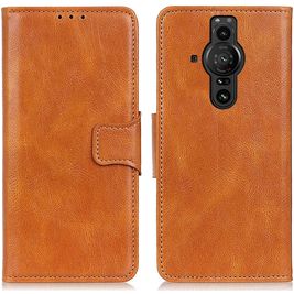 Mobigear Classy Housse Sony Xperia Pro-I Etui Porte-Monnaie - Cognac