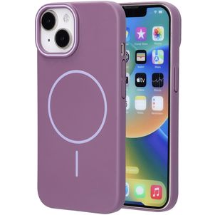 Mobiparts Slim Line Coque iPhone 15 MagSafe Coque arrière Rigide - Imperial Purple