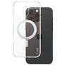 CARE by PanzerGlass Kickstand iPhone 16 Pro Max MagSafe Plastique rigide Coque arrière avec béquille - Transparent / Argent