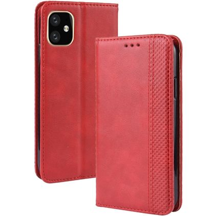 Mobigear Sensation Housse iPhone 11 Etui Porte-Monnaie - Rouge