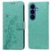 Mobigear Flowers Housse Samsung Galaxy S26 Plus Etui Porte-Monnaie - Vert